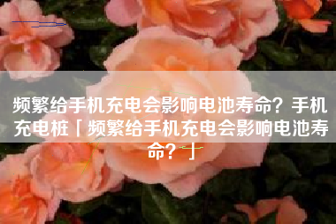 频繁给手机充电会影响电池寿命？手机充电桩「频繁给手机充电会影响电池寿命？」